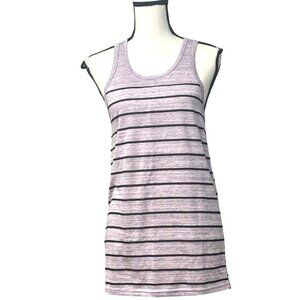 Oldies 1940 Striped Tank Top, Lavander, Size L